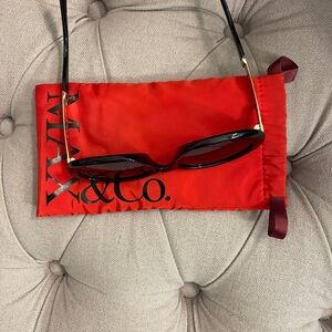 Max & Co. Black Sunglasses with Red Case